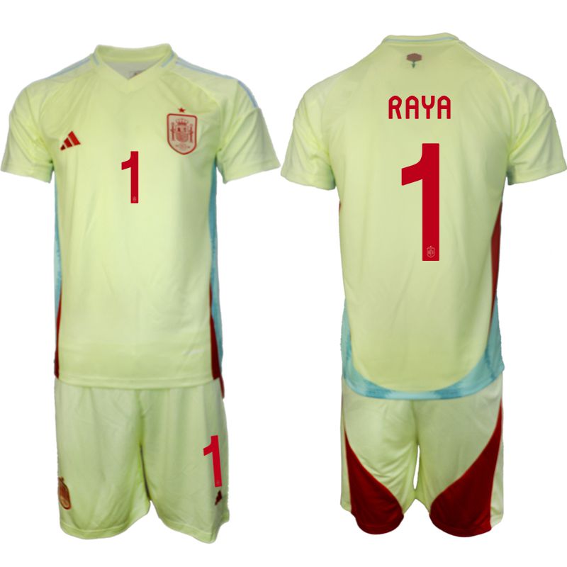 Men 2024-2025 Season Spain away green #1 Soccer Jersey